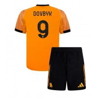 Stroje piłkarskie AS Roma Artem Dovbyk #9 Koszulka Wyjazdowej dla dzieci 2025-26 Krótki Rękaw (+ szorty)